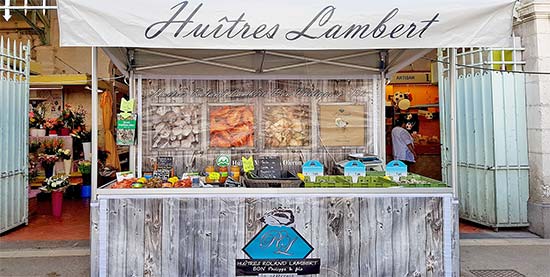 Market La Rochelle | Lambert oyster producer Marennes Oleron